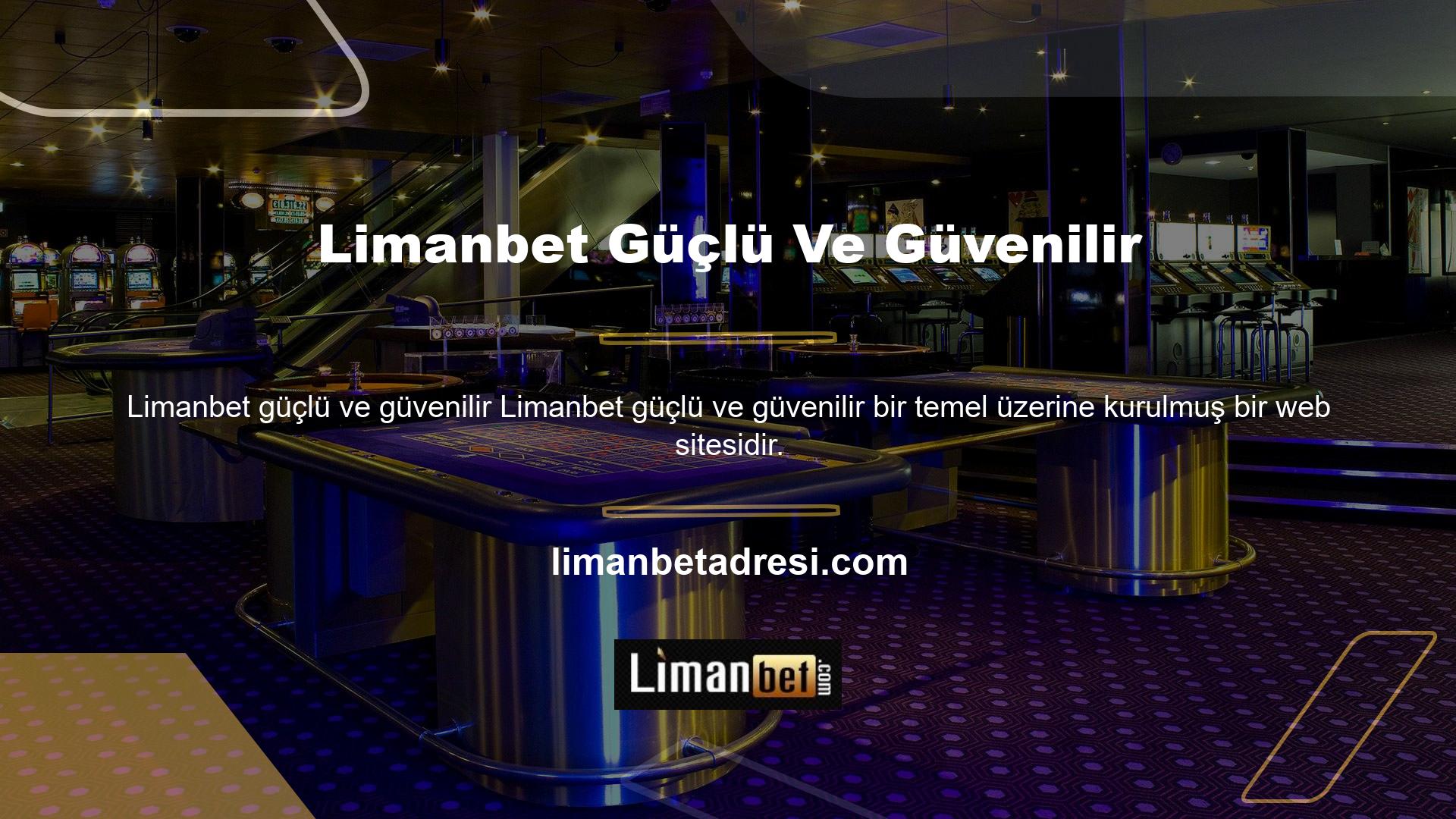 Limanbet giriş adresi "Türkiye'nin en kapsamlı ve birinci sınıf canlı bahis sitesi" sloganıyla faaliyet gösteren bir şirkettir